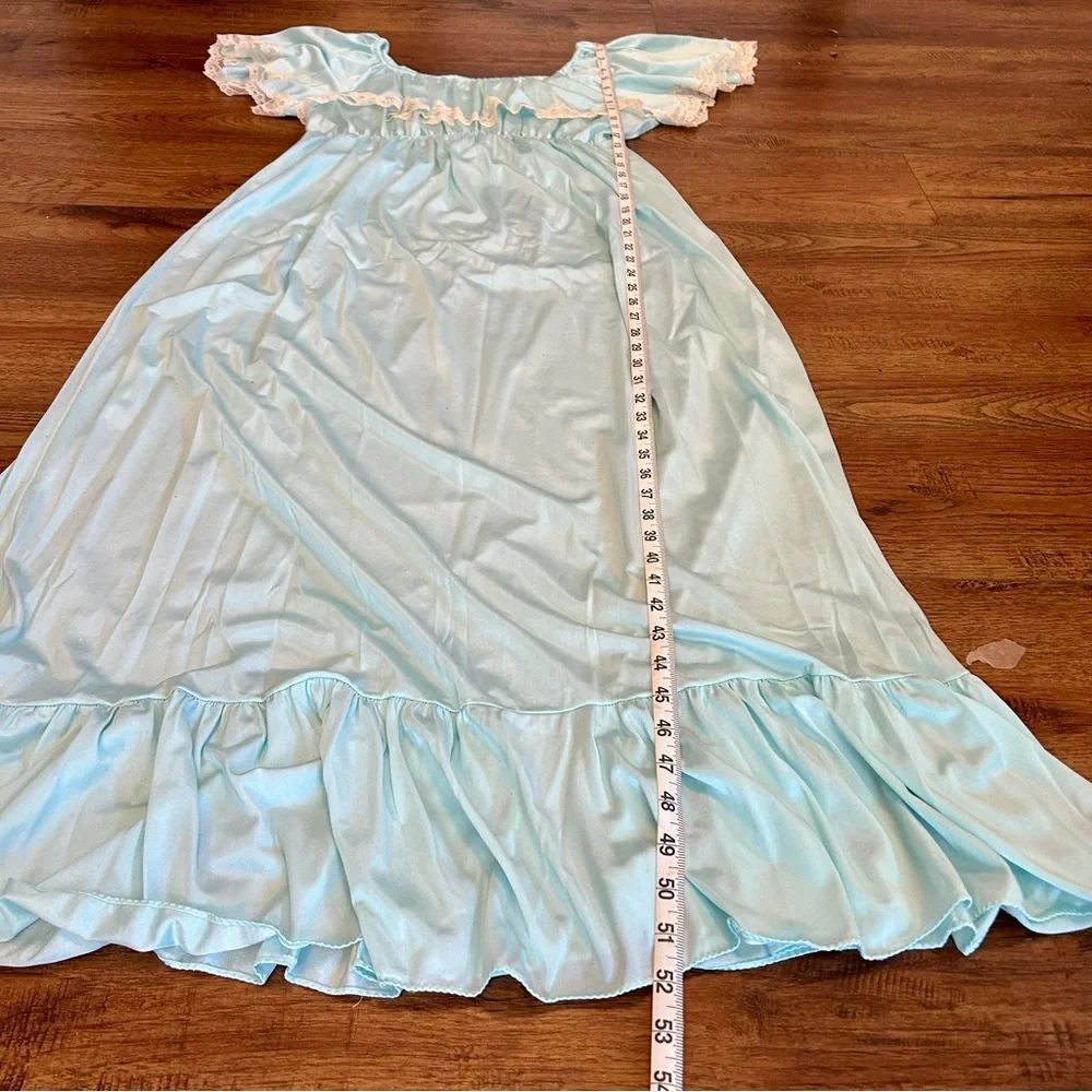 Off the Shoulder Prairie Dress Night Gown Vintage - Picture 9 of 11
